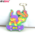 Benutzerdefinierte Kunststoff 3D Soft Pvc Gummi Name Keychain Hersteller in China